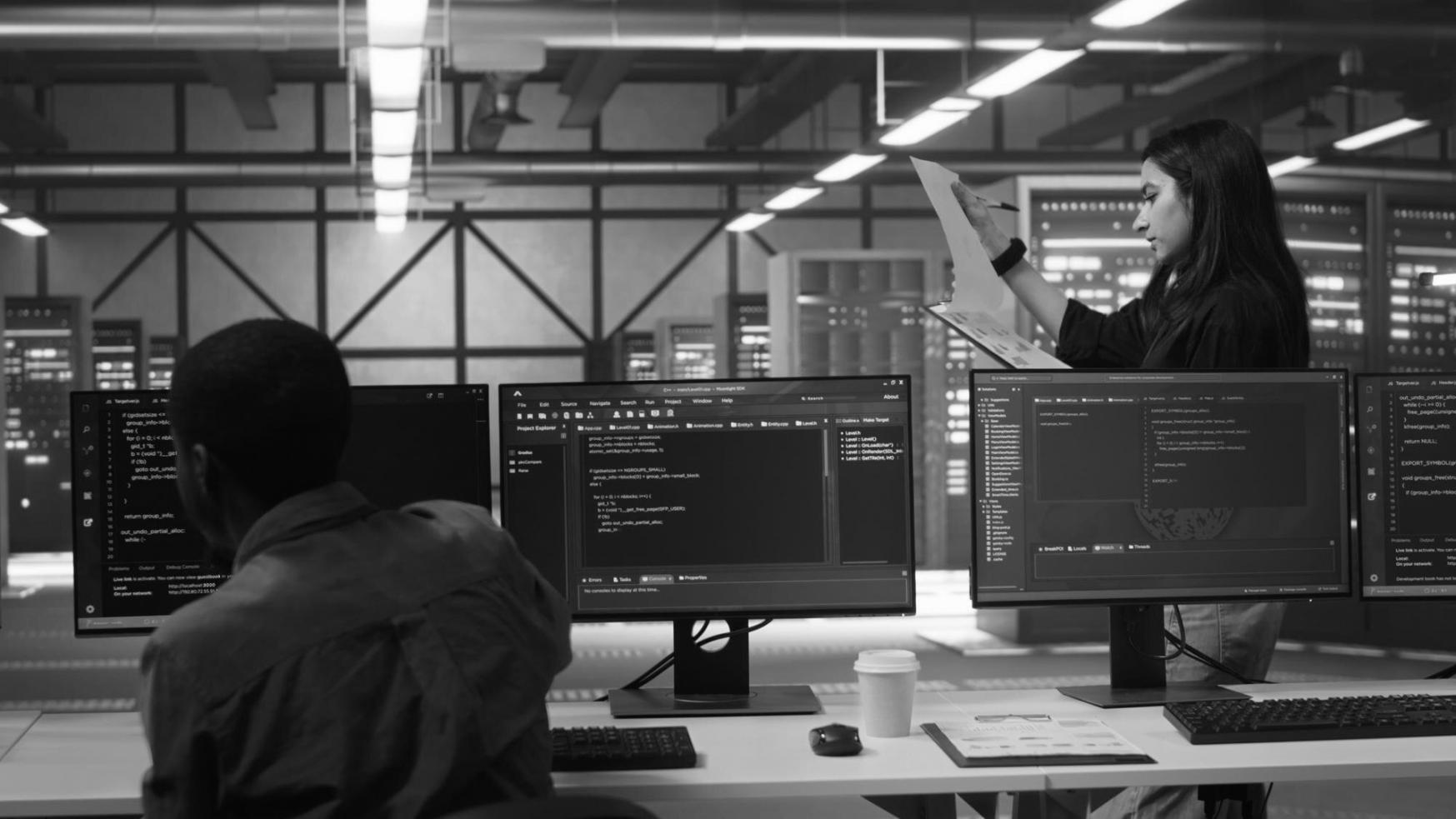 Design work example showing modern web interface